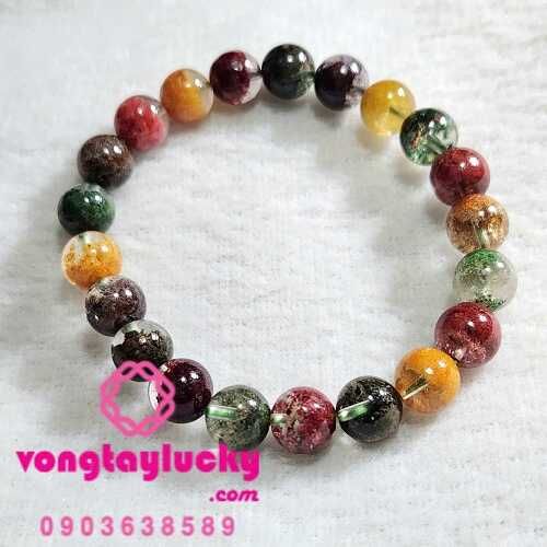vòng phong thủy,đá thạch anh, vòng tay thạch anh ngũ sắc, tác dụng của đá thạch anh, vòng tay may mắn, vòng tay hợp mệnh