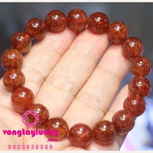 vòng tay đá thạch anh thạch anh tóc đỏ vòng tay mệnh hỏa vòng tay tài lộc vòng tay phong thủy vòng tay hợp mệnh