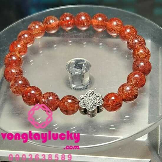 vòng tay đá thạch anh thạch anh tóc đỏ vòng tay mệnh hỏa vòng tay tài lộc,vòng tay hợp mệnh, vòng cát tường