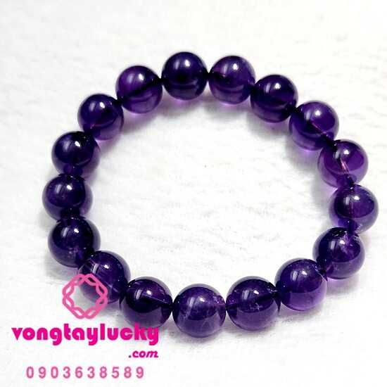 thạch anh tím thiên nhiên, vòng tay thạch anh tím, thạch anh tím 12li, vòng tay nam