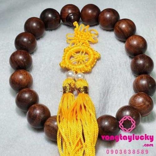 Vòng trắc 20li cầm tay 18 hạt niệm Phật