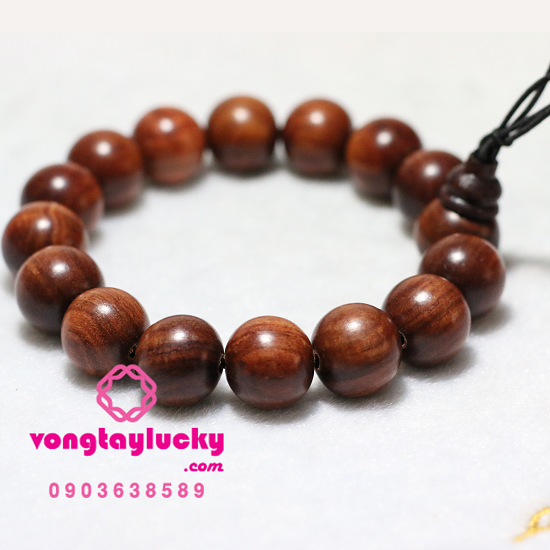 vòng tay gỗ trắc, vòng gỗ đeo tay, chuỗi gỗ phong thủy, quà tặng sếp, vòng tay may mắn, vòng tay phong thủy