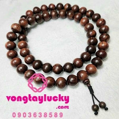 Tràng hạt gỗ trắc đẹp 16li 54 hạt niệm Phật lần hạt niệm Phật cầu bình an
