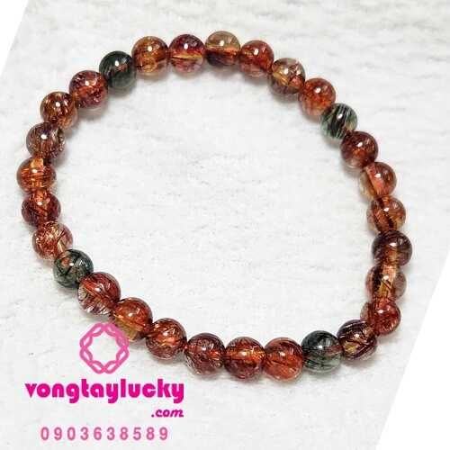 Vòng tay thạch anh tóc tam tài 6.5 li: