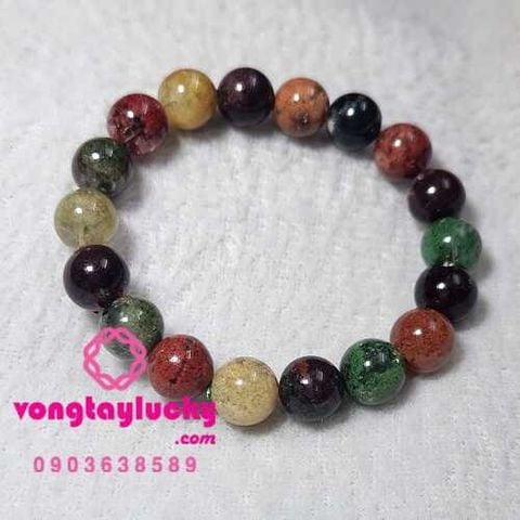 vòng phong thủy,đá thạch anh, vòng tay thạch anh ngũ sắc, tác dụng của đá thạch anh, vòng tay may mắn, vòng tay hợp mệnh