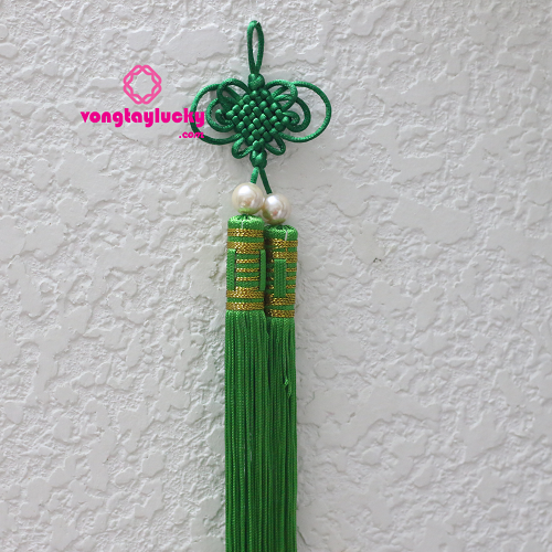 Dây treo phong thủy cát tường Vip xanh lá và xanh dương 60K/cái