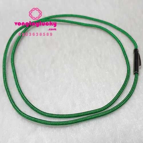 Dây cổ xanh rêu hay xanh lá vải dù Thái 1.5li khóa bấm inox Thái siêu bền click chọn màu