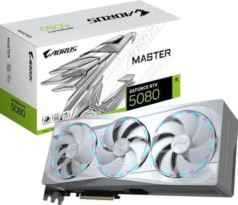 VGA Gigabyte AORUS GeForce RTX 5080 MASTER ICE 16G GDDR7