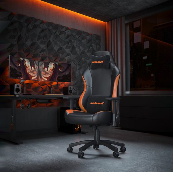 Ghế Gaming AndaSeat Luna Black Orange AD18-48-BO-PV