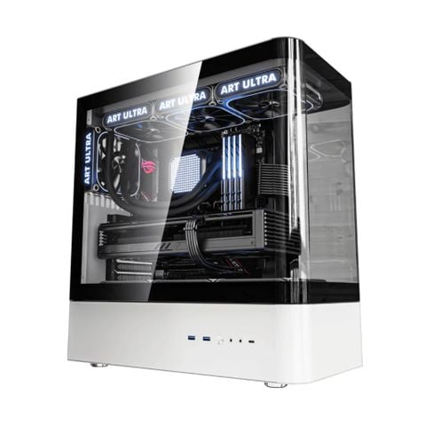 Vỏ case QC.ART ULTRA HM1 White ( ATX/ M-ATX)