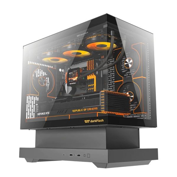 Vỏ Case DarkFlash Floatron F1 Black/White (M-ATX)