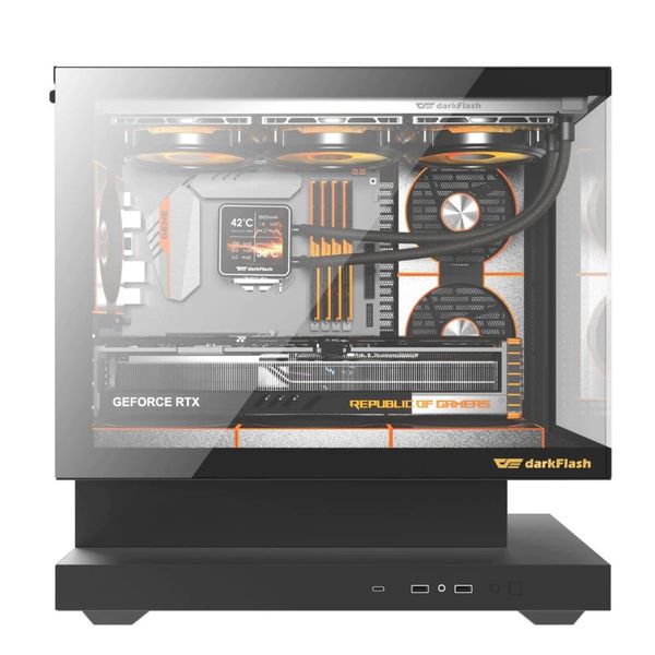 Vỏ Case DarkFlash Floatron F1 Black/White (M-ATX)
