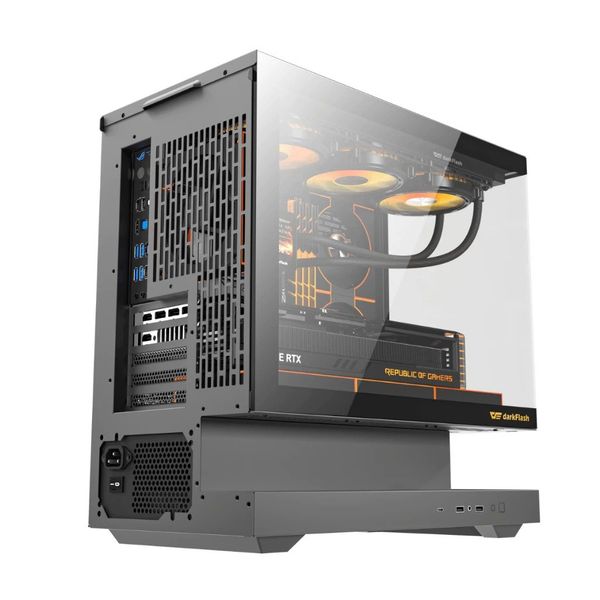 Vỏ Case DarkFlash Floatron F1 Black/White (M-ATX)
