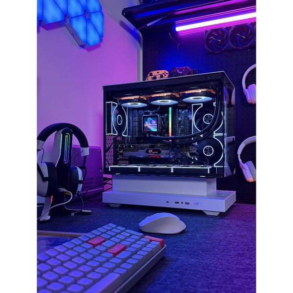 Vỏ Case DarkFlash Floatron F1 Black/White (M-ATX)