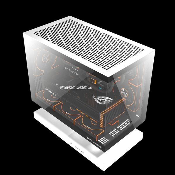 Vỏ Case DarkFlash Floatron F1 Black/White (M-ATX)