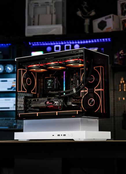 Vỏ Case DarkFlash Floatron F1 Black/White (M-ATX)