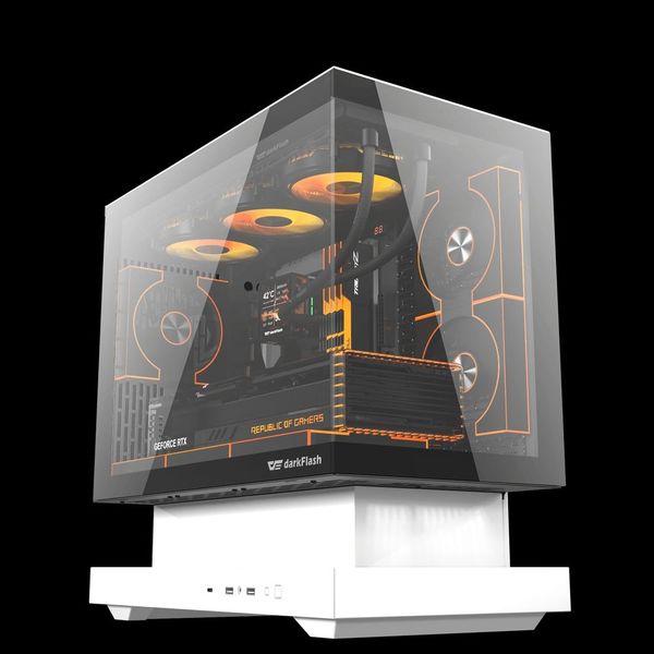 Vỏ Case DarkFlash Floatron F1 Black/White (M-ATX)