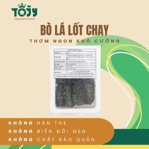  BÒ LÁ LỐT CHAY 150G 