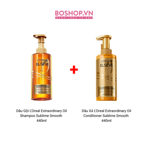 Combo 2 Dầu Gội + Dầu Xả L'Oreal Extraordinary 440ml (6923700914047 - 6923700909005)