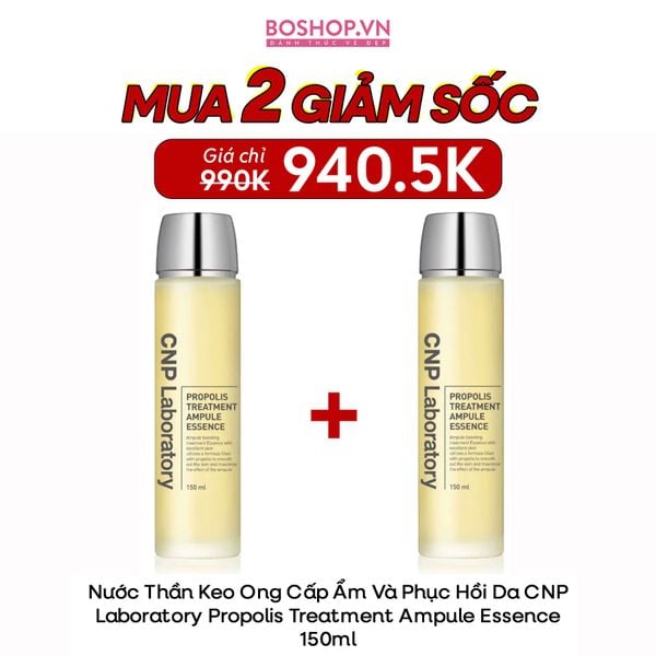 Nước Thần Keo Ong Cấp Ẩm Và Phục Hồi Da CNP Laboratory Propolis Treatment Ampule Essence 150ml