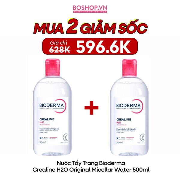 Nước Tẩy Trang Bioderma Crealine H2O Original Micellar Water 500ml