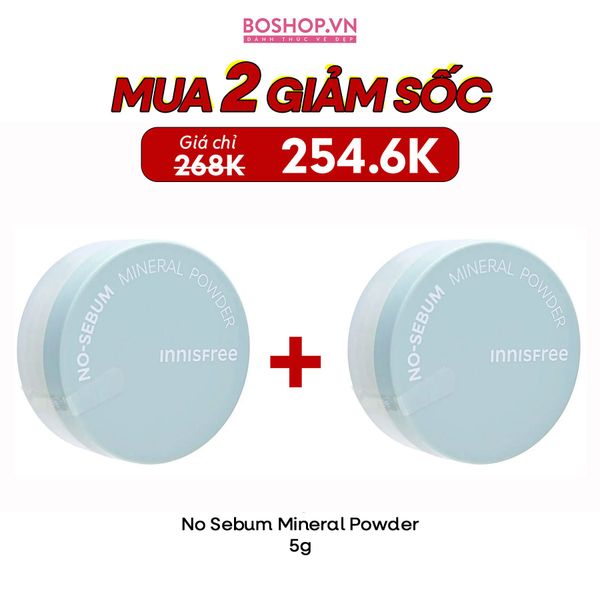 Phấn Phủ Dạng Bột Innisfree No Sebum Mineral Powder 5g