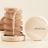  Giftset 3 Phấn Nước Jung Saem Mool Skin Nuder Cover Layer Cushion SPF 50+ PA+++ #21 N-Light (Kèm 1 Lõi Thay Thế + 1 Mini #19 Fair Light) 