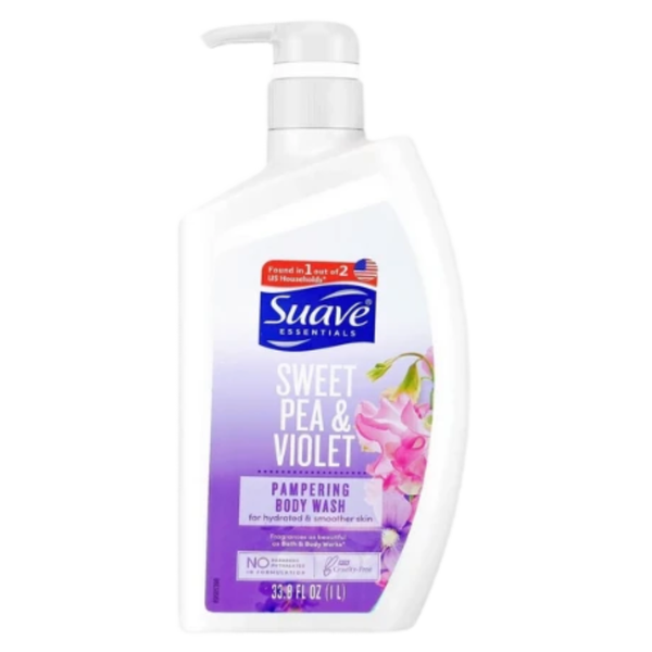 Sữa Tắm Suave Ocean Sweet Pea & Violet Pampering Body Wash 1000ml