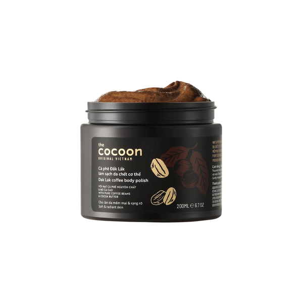Tẩy Tế Bào Chết Body Cà Phê Cocoon Dak Lak Coffee Body Polish 200ml