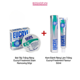  Combo 2 Bột Tẩy Trắng Răng 50gr + Kem Đánh Răng Làm Trắng Eucryl 50ml (5011309895612 - 5011309895513) 