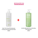  Combo 2 Nước Tẩy Trang SVR 400ml + Gel Rửa Mặt Dành Cho Da Dầu Mụn SVR 400ml (10000055 - 3662361003402) 