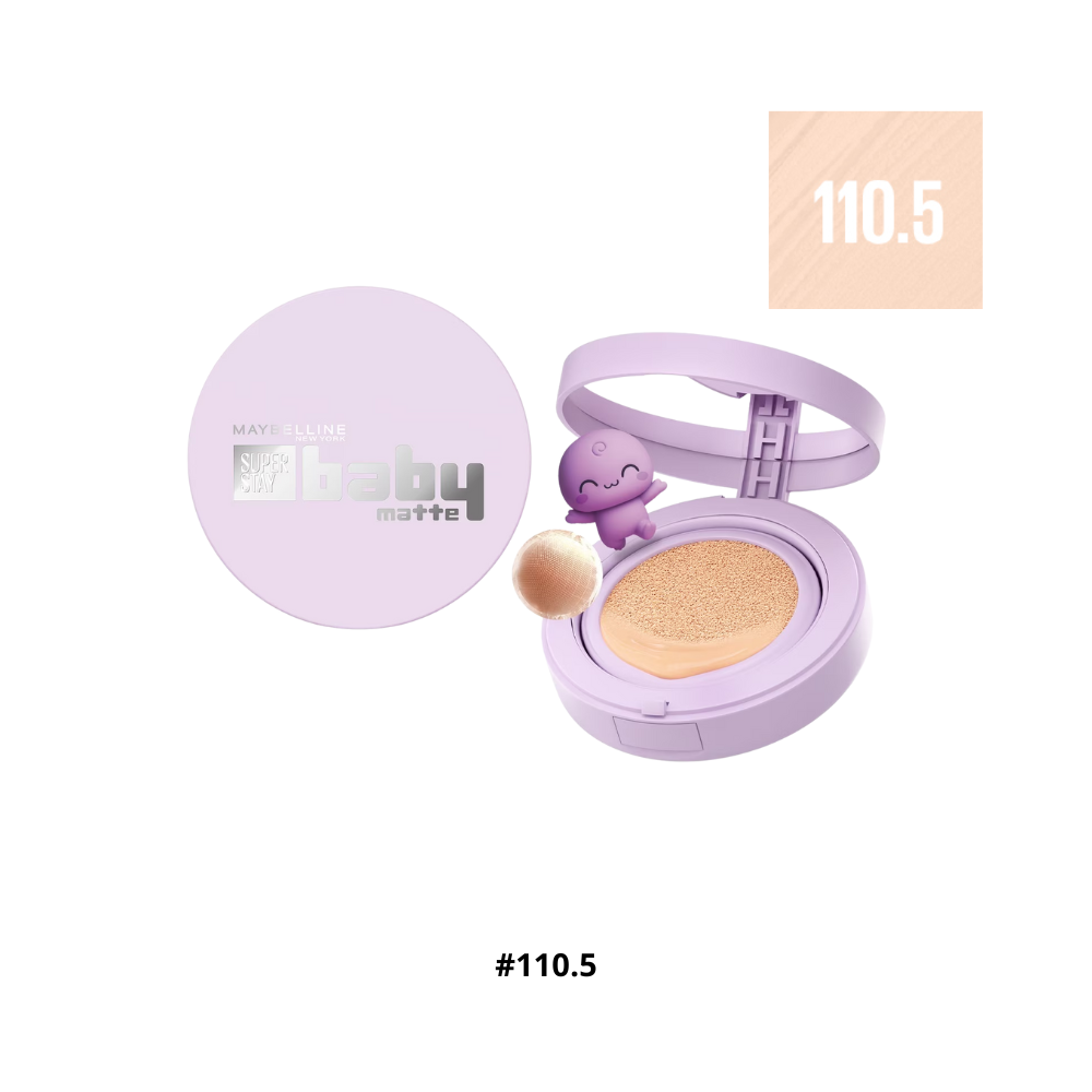  Phấn Nước Mịn Lì Maybelline Super Stay Baby Matte Up To 24H Soft Matte Cushion #110.5 