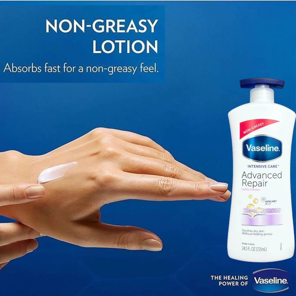  Sữa Dưỡng Thể Vaseline Intensive Care Advanced Repair Body Lotion 725ml 