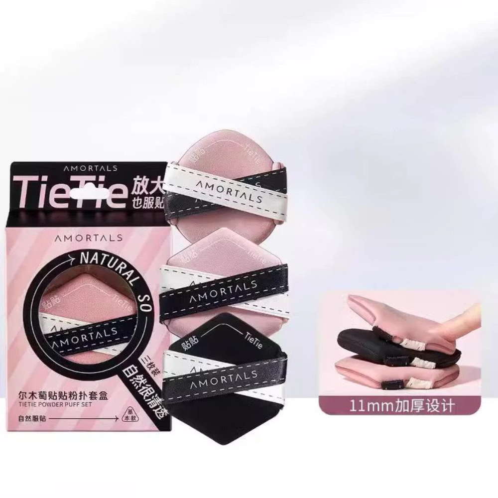  Set 3 Bông Mút Tán Nền, Che Khuyết Điểm Amortals Tietie Powder Puff Set 