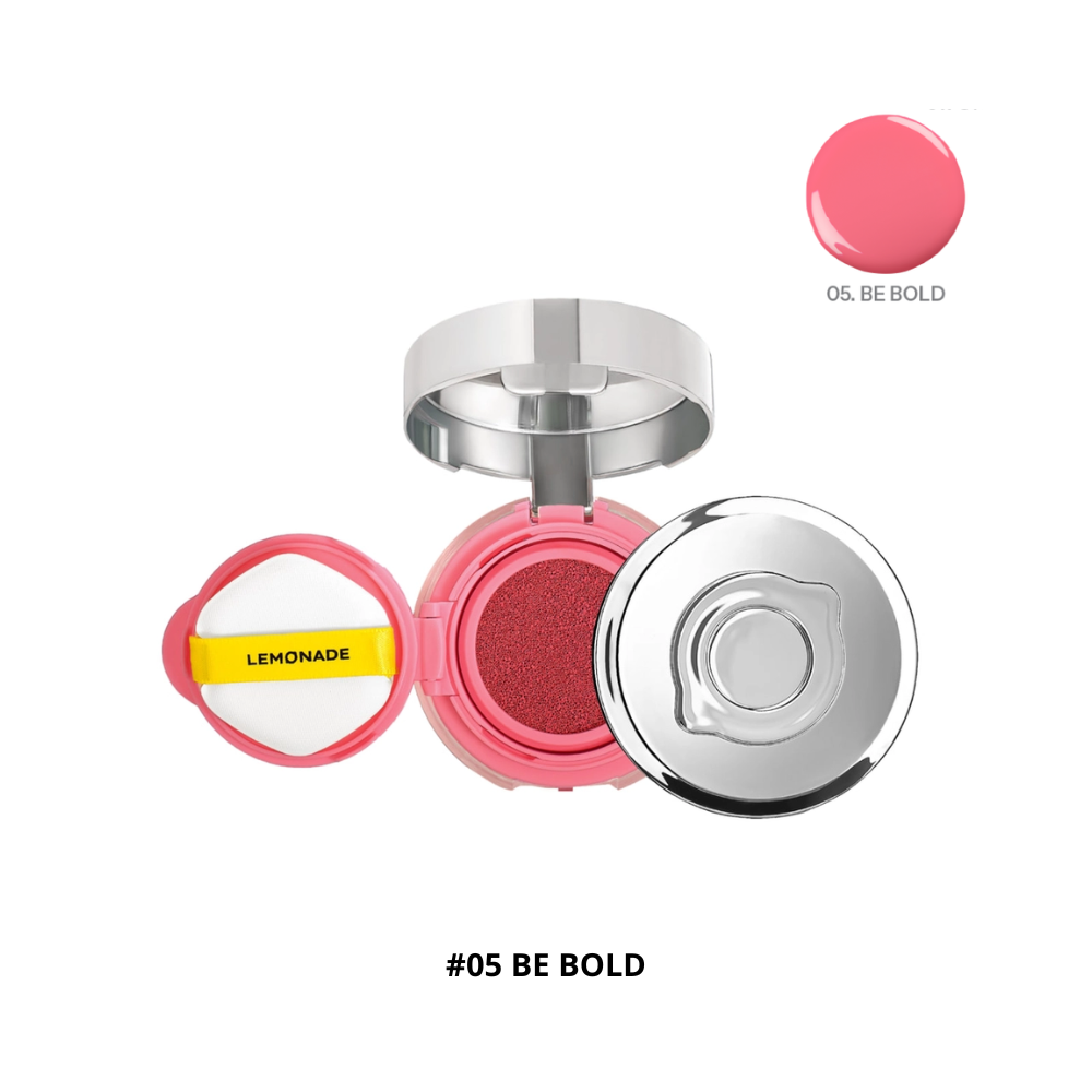  CT - Má Hồng Thuần Chay Dạng Cushion Lemonade Mirror Mirror Blush Cushion 8g #05 Be Bold 