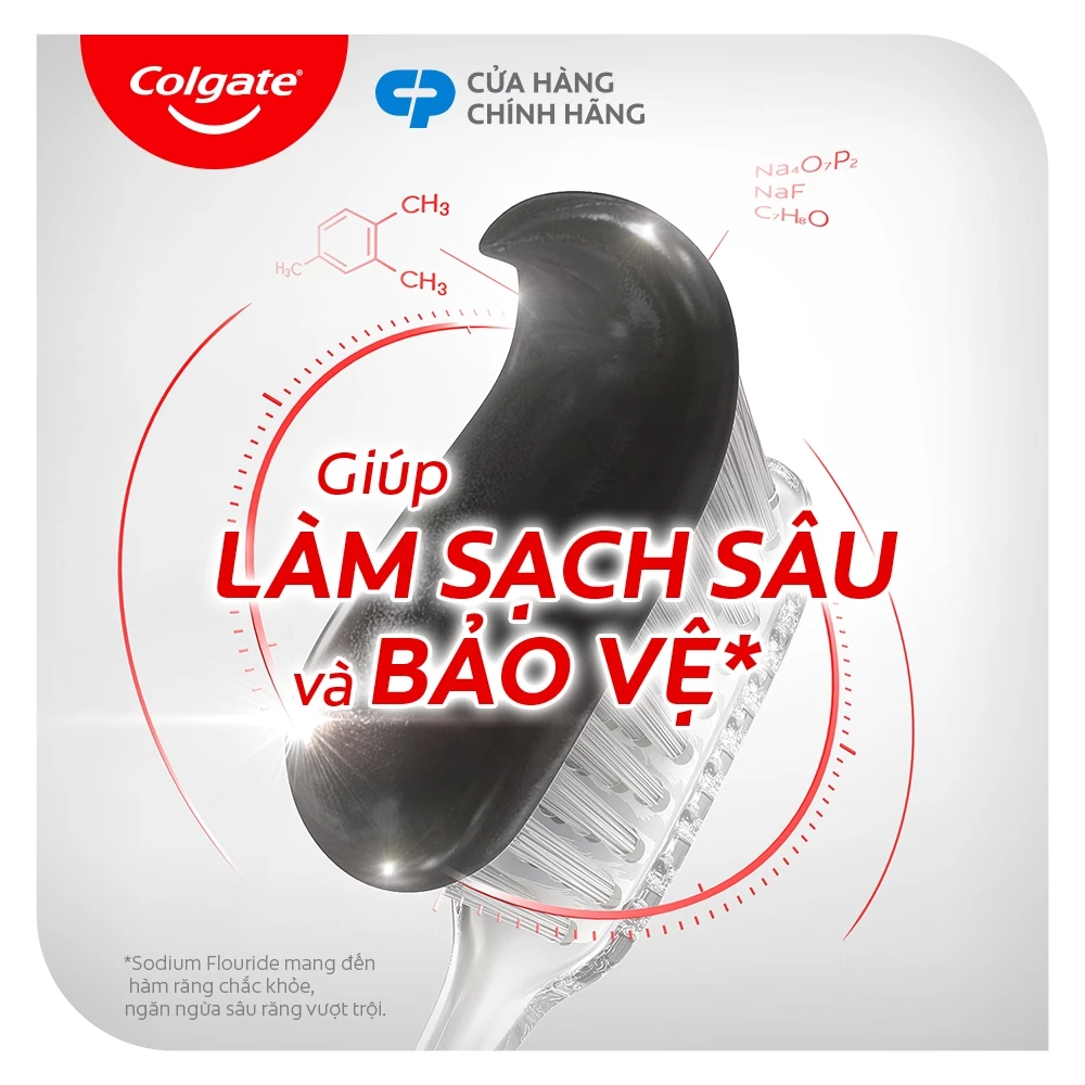  Kem Đánh Răng Than Tre Sạch Thuần Khiết Colgate Natural Charcoal 180g 