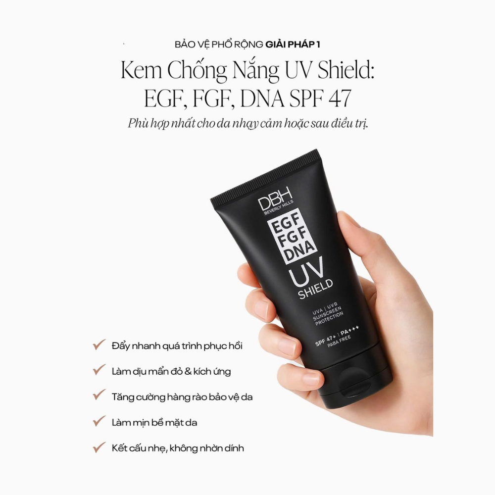 Kem Chống Nắng DBH EGF FGF DNA UV Shield Sunscreen Protection SPF