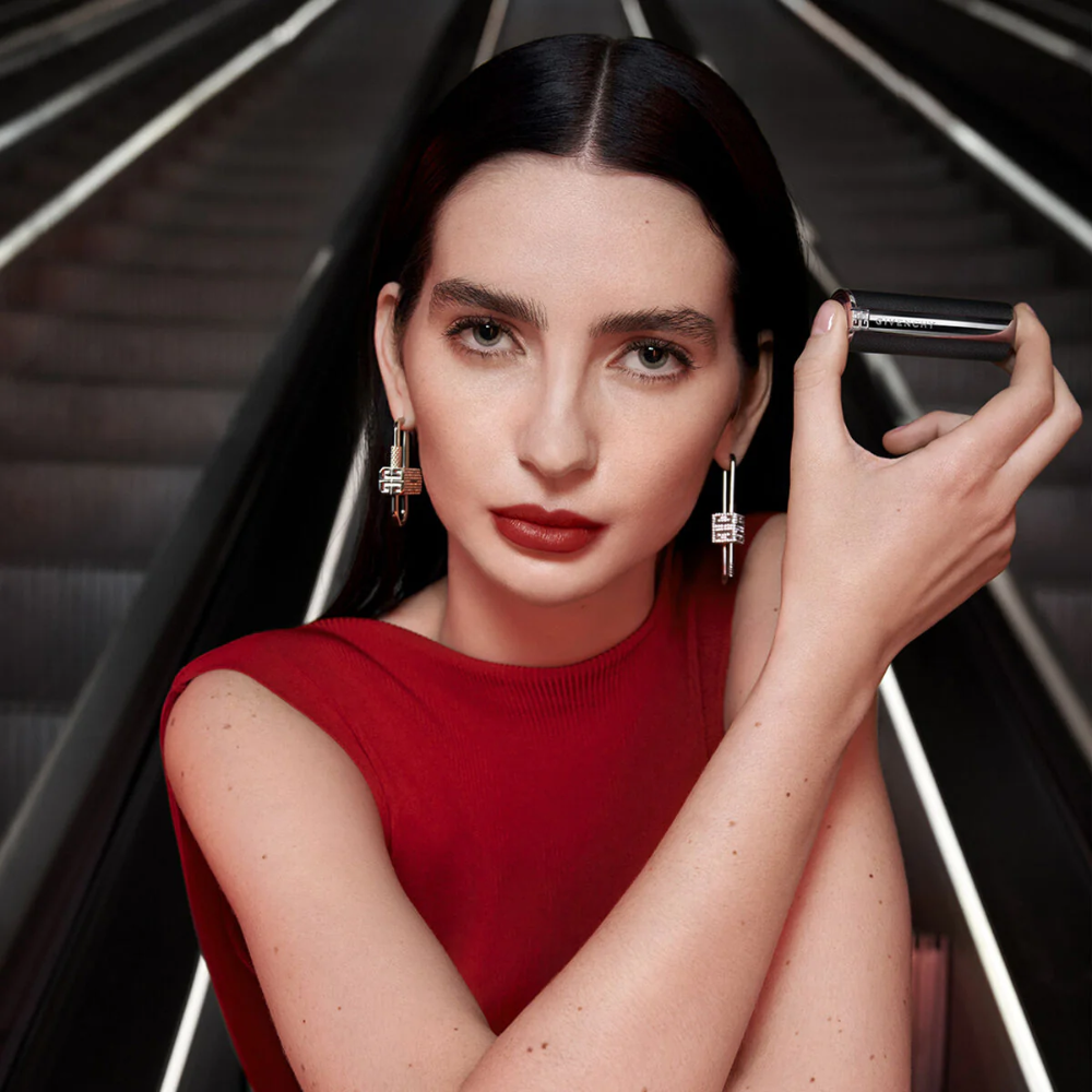  Son Lì Givenchy Le Rouge Interdit Intense Silk Lipstick #N110 Beige Nu 