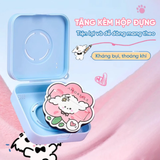  Set Bông Mút Amortals Puppy Powder Puff #Vàng Xanh (2 Bông Mút + Hộp Đựng) 