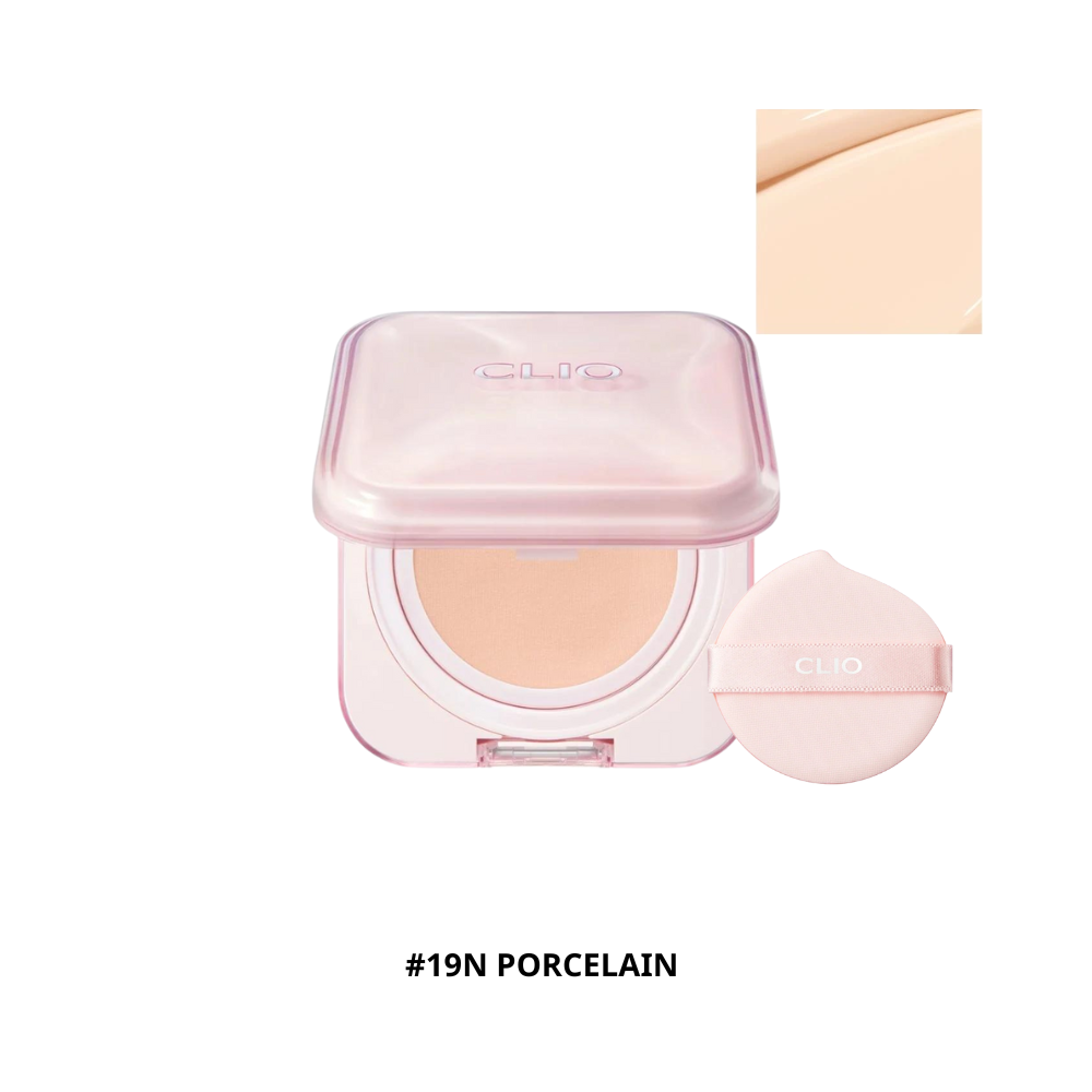  Phấn Nước Clio Kill Cover Mesh Glow Essential Cushion SPA 50+ PA++++ #19N Porcelain (Kèm 1 Lõi) 