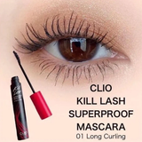  Mascara Cong Mi, Chống Trôi Clio Kill Lash Superproof Mascara #01 Long Curling ( Unbox ) 