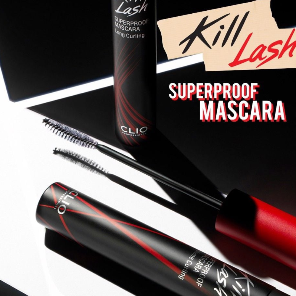  Mascara Cong Mi, Chống Trôi Clio Kill Lash Superproof Mascara #01 Long Curling ( Unbox ) 