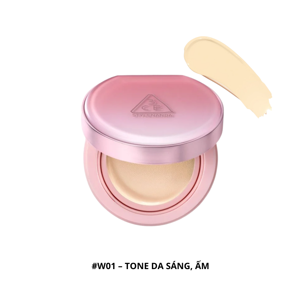  Phấn Nước 3CE Fitting Mesh Cushion SPF40 PA+++ #W01 