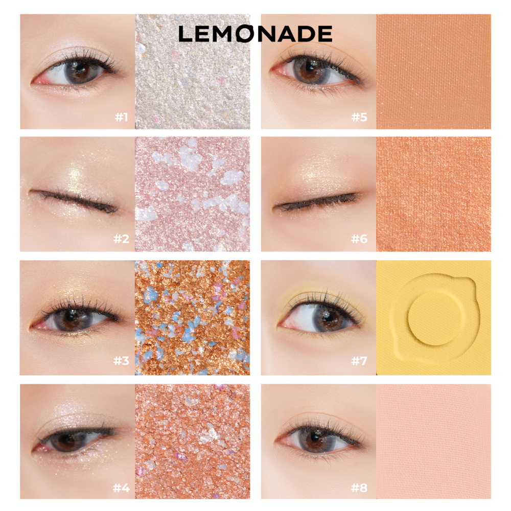  Phấn Mắt 16 Ô Lemonade Aesthetic Eyeshadow Palette 20.8g (Version 2) 