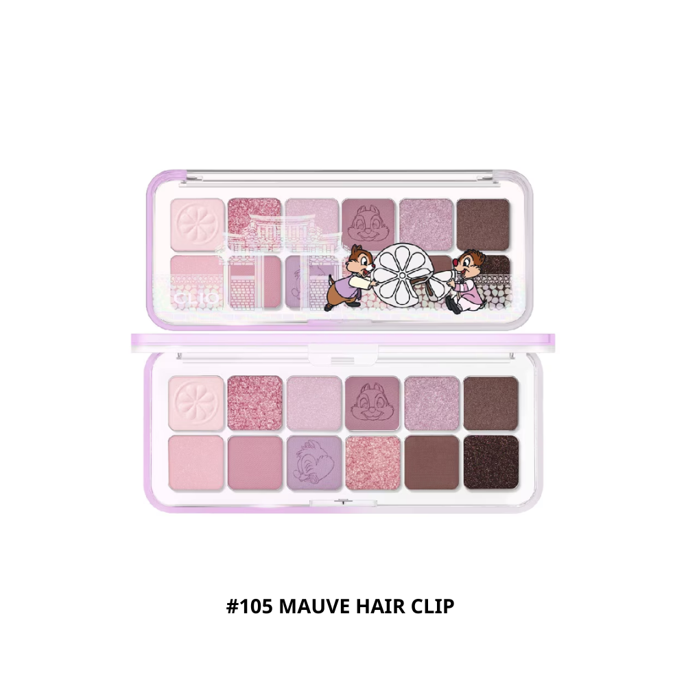  Phấn Mắt Clio Pro Eye Palette Air #105 Mauve Hair Clip (Limited Edition) 
