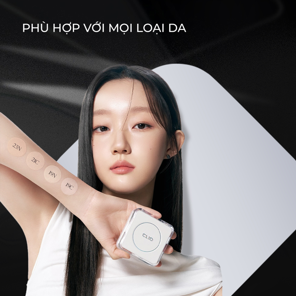  Phấn Nước Clio Kill Cover Founwear Cushion The Original SPF50+ PA+++ #21C Lingerie (Kèm 1 Lõi) 