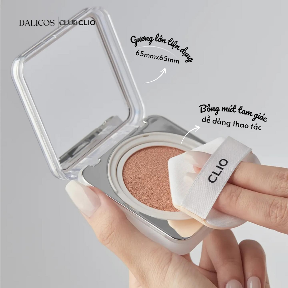  Phấn Nước Clio Kill Cover Founwear Cushion The Original SPF50+ PA+++ #23N Ginger (Kèm 1 Lõi) 