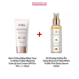  Combo 2 Kem Chống Nắng Nâng Tone Tự Nhiên 50ml + Xịt Khoáng Dưỡng Ẩm Căng Bóng Da D'Alba 100ml (8809782554884 - 8809563068753) 