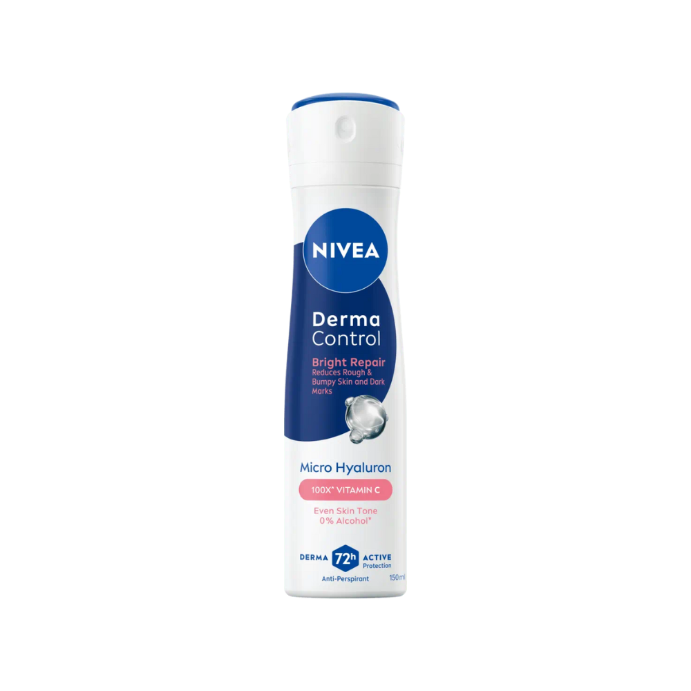  Xịt Khử Mùi 72H Dưỡng Sáng & Giảm Thâm Sạm Nivea Derma Control Bright Repair Spray 150ml 