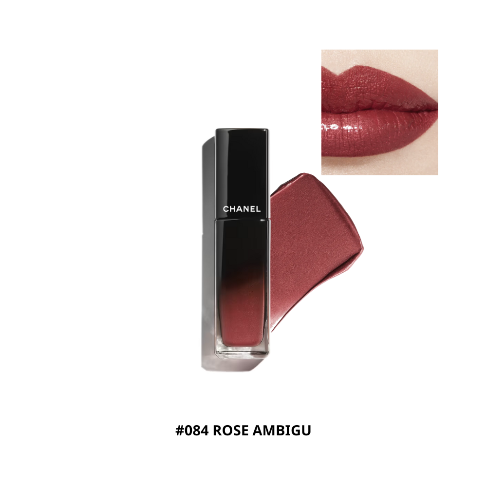  Son Highend Chanel Rouge Allure Laque Ultrawear Shine Liquid Lip Colour #084 Rose Ambigu 